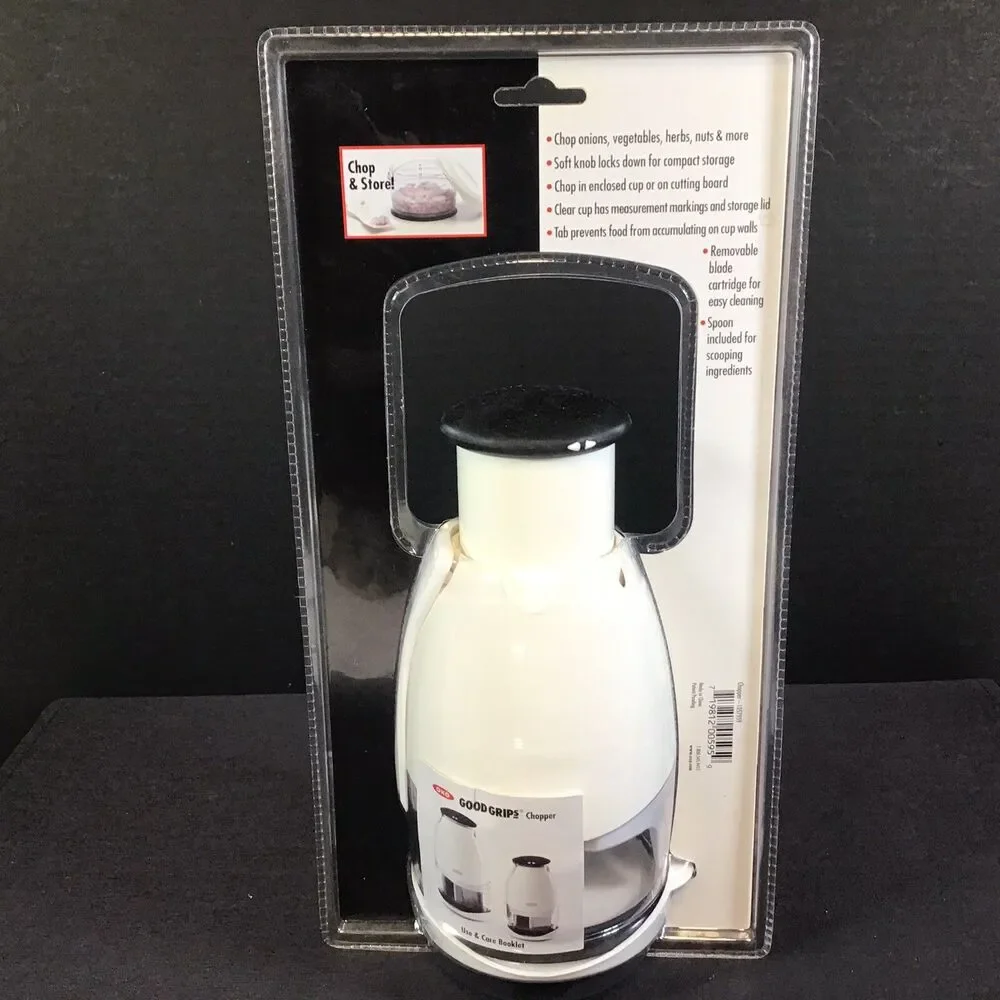 OXO Good Grips Onion Vegetable Manual Chopper Stainless Steel Blade Cutter New